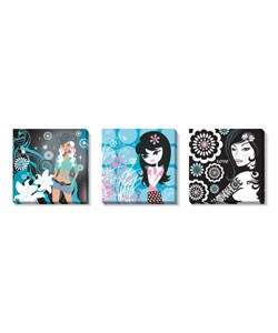 Sugarluxe Suite Gallery Wrapped Canvas Art Set
