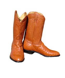 Jurassic Men's Brandy Ostrich Cowboy Boots