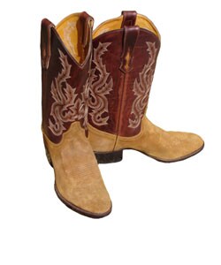 Jurassic Two-toned Brown Roughout Cowboy Boots