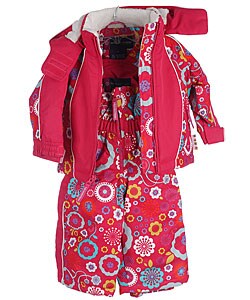 Weatherproof Toddler Girl's Twill Bella Floral Snow Suit