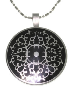 Stainless Steel Henna-style Necklace