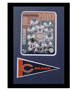 Chicago Bears 2007 Frame with Mini Pennant
