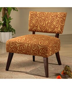 Occasional Rust Swirl Chair