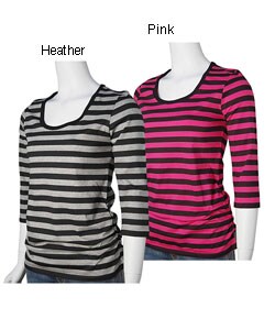 Kikit Juniors Striped Scoop Neck Top