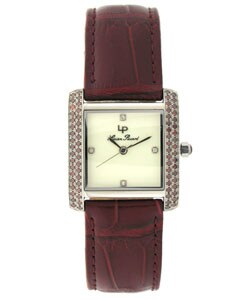 Lucien Piccard 'Rochelle' Cognac Diamond Watch