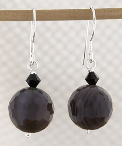 Faceted Botswana Agate Earrings (USA)