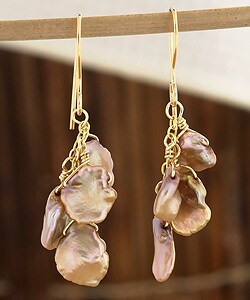 Cornflake Pearl Goldfilled Earrings (USA)