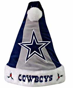 Colorblock Santa Hat - Dallas Cowboys