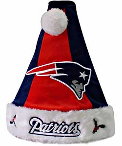 Colorblock Santa Hat - New England Patriots