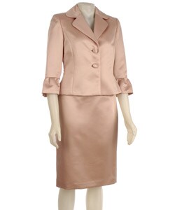 Tahari ASL Women's 3-piece Silky Skirt Suit