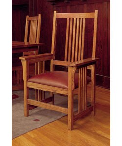 Mission Solid Oak Grand Arm Chair (Set of 2)