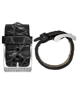 Alligator and Diamond Cuff Ring