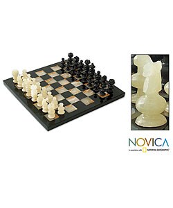 'Elegant Rivals' Onyx Chess Set (Mexico)
