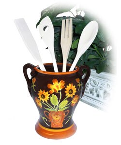 Handpainted English Sunflower Kitchen Tool Set