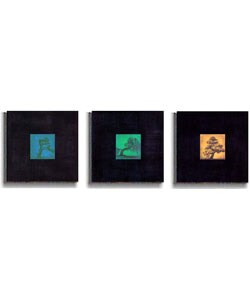 'Bonsai Tree' Stretched Canvas 3-piece Set
