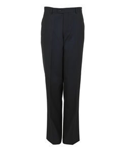 Domani Platinum Men's Navy Sharkskin Flat Front Dress Pants