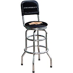 Chevrolet Chrome Swivel Bar Stool