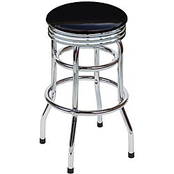 Swivel Chrome Seat Barstool