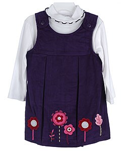 Samantha Says Toddler Purple Corduroy Jumper