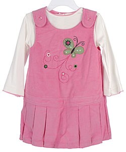 Samantha Says Toddler Girl's Pink Corduroy Jumper