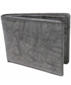 Geoffrey Beene Marbled Black Bi-fold Passcase Wallet