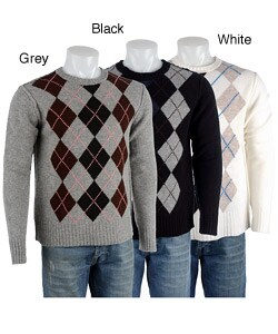 RG512 Long Sleeve Pullover Wool Argyle Sweater