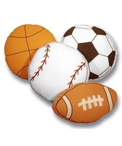Play Ball Sports Themed Decorative Toss Pillows $22.94 Shipped