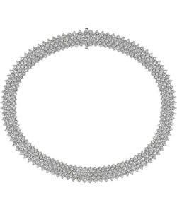 18k White Gold 26-1/3ct TDW Diamond Necklace
