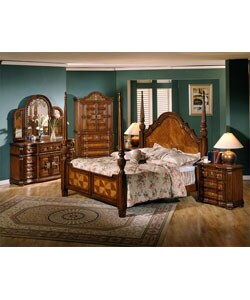 Terrace Garden II King Poster Bedroom Set