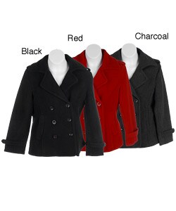 Steve Madden Girl's Double Breasted Wool Peacoat