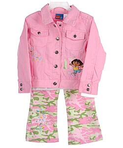 Dora the Explorer Toddler Girl's 3pc Pants Set
