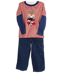 Picture Me Toddler Boy's 2pc Teddy Bear Set