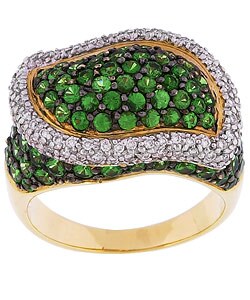 Encore by Le Vian 14k Gold Tsavorite Diamond Ring