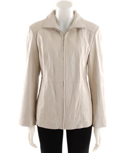 Gallery Crinkle Washed Lamb Skin Jacket