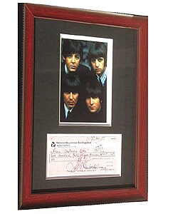 Beatles Framed and Matted Repligraph