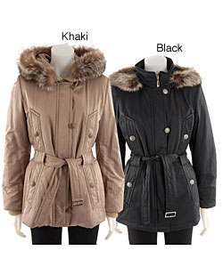 Gallery Belted Polyfil Stadium Jacket