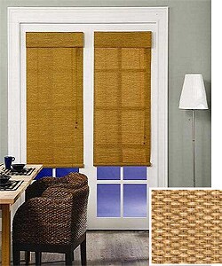 French Antique Gold Rollup Blind (24 in. x 72 in.)