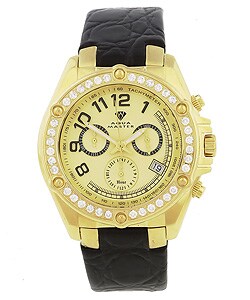 Aqua Master Unisex Round Diamond Chronograph Watch