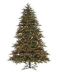 7.5-foot Pre-lit Artificial Canadian Fir Christmas Tree