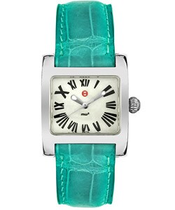 Michele Women's MW2 Turquoise Strap Watch