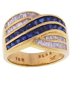 Encore by Le Vian 18k Gold Sapphire/ Diamond Band