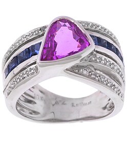 Encore by Le Vian 18k Gold Pink Sapphire Diamond Ring