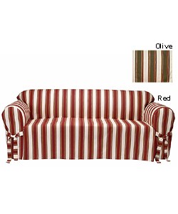 Awning Stripe Sofa Slipcover