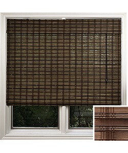 Guinea Deep Bamboo Roman Shade (50 in.  X 74 in.)
