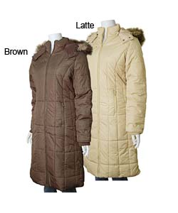 Bongo Knee-length Hooded Puffy Coat
