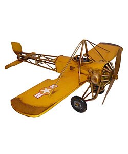 Antique Toy Replica Metal Single-Seat Model Plane