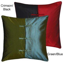 Chinese Ties Two-tone Decorative Silky Pillow Sham