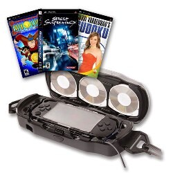 PSP Superbundle 2 - Hard Case + 3 Games