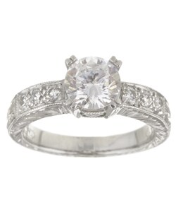 Tacori Platinum 1/3ct TDW Diamond CZ Ring (G-VS)