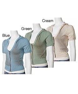 Salt & Pepper Dotted Short Sleeve Hoodie